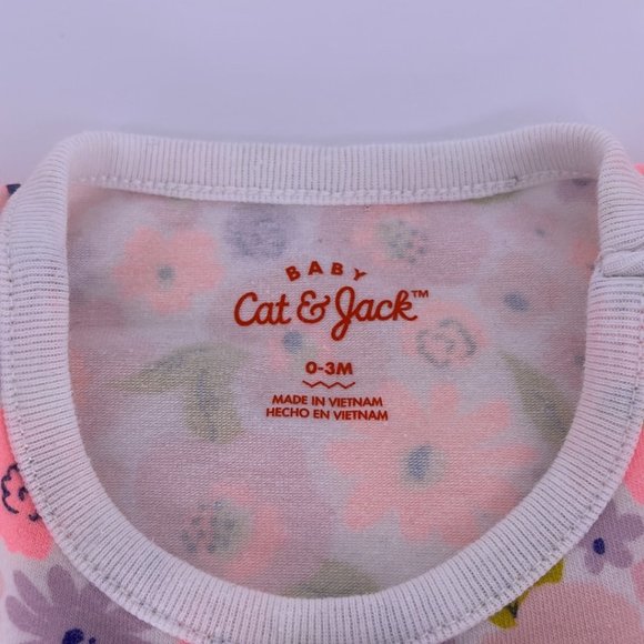 Cat & Jack Pink Floral Dress Size: 0-3 Months - Picture 2 of 4